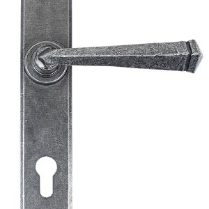 FROM THE ANVILĀ® Pewter Gothic Lever Espag. Lock Set