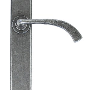 FROM THE ANVIL® Pewter Gothic Curved Sprung Lever Latch Set