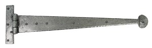 FROM THE ANVILĀ® Pewter 22" Penny End T Hinge (pair)