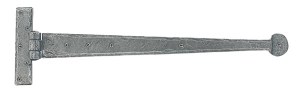 FROM THE ANVILĀ® Pewter 18" Penny End T Hinge (pair)