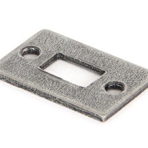 FROM THE ANVILĀ® Pewter Mortice Plate For 4" Cranked Bolt
