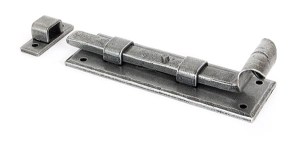 FROM THE ANVILĀ® Pewter 6" Straight Door Bolt