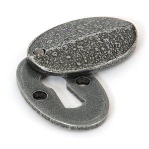 FROM THE ANVIL® Pewter Oval Escutcheon & Cover