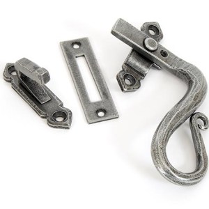 FROM THE ANVILĀ® Pewter Locking Shepherd's Crook Fastener - RH