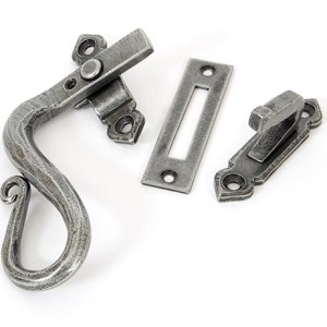 FROM THE ANVILĀ® Pewter Locking Shepherd's Crook Fastener - LH
