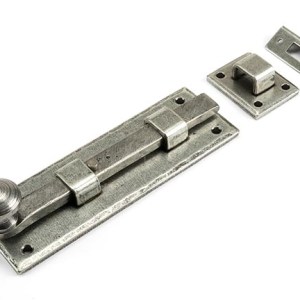 FROM THE ANVILĀ® Pewter 6" Straight Knob Bolt