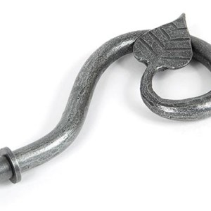 FROM THE ANVIL® Pewter Leaf Curtain Finial (pair)