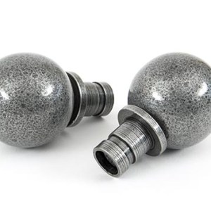FROM THE ANVIL® Pewter Ball Curtain Finial (pair)