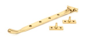 FROM THE ANVILĀ® Polished Brass 10" Peardrop Stay