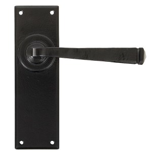 FROM THE ANVILĀ® Black Avon Lever Latch Set