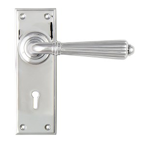 FROM THE ANVIL® Polished Chrome Hinton Lever Lock Set