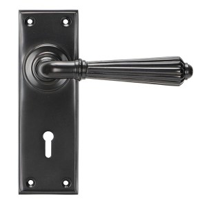 FROM THE ANVIL® Aged Bronze Hinton Lever Lock Set