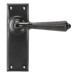 FROM THE ANVIL® Aged Bronze Hinton Lever Latch Set