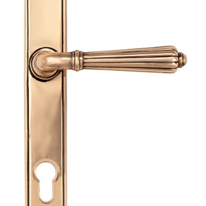 FROM THE ANVILĀ® Polished Bronze Hinton Slimline Lever Espag. Lock Set