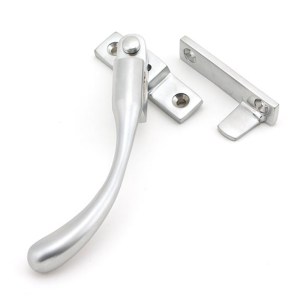 FROM THE ANVILĀ® Satin Chrome Night-Vent Locking Peardrop Fastener - LH