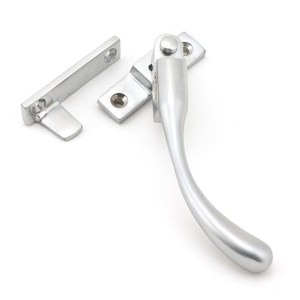 FROM THE ANVILĀ® Satin Chrome Night-Vent Locking Peardrop Fastener - RH