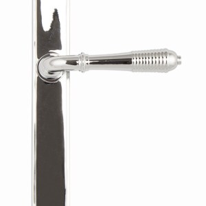 FROM THE ANVILĀ® Polished Chrome Reeded Slimline Lever Latch Set