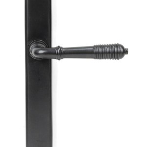 FROM THE ANVILĀ® Aged Bronze Reeded Slimline Lever Latch Set