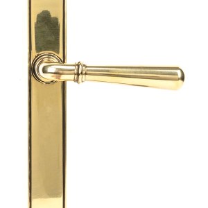 FROM THE ANVILĀ® Aged Brass Newbury Slimline Lever Latch Set