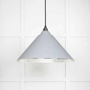 FROM THE ANVILĀ® Hammered Nickel Hockley Pendant in Birch