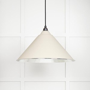 FROM THE ANVILĀ® Hammered Nickel Hockley Pendant in Teasel
