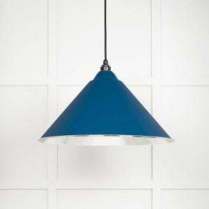 FROM THE ANVILĀ® Hammered Nickel Hockley Pendant in Upstream