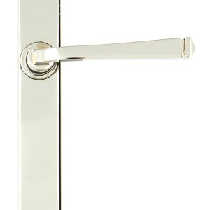 FROM THE ANVILĀ® Polished Nickel Avon Slimline Lever Latch Set