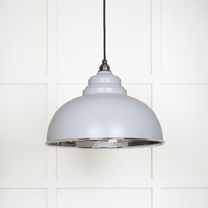 FROM THE ANVILĀ® Hammered Nickel Harborne Pendant in Birch