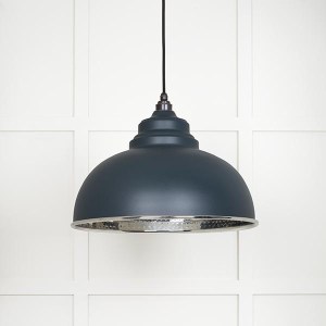 FROM THE ANVILĀ® Hammered Nickel Harborne Pendant in Soot