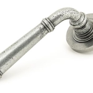 FROM THE ANVILĀ® Pewter Regency Lever on Rose Set (Plain)