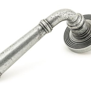FROM THE ANVILĀ® Pewter Regency Lever on Rose Set (Beehive)