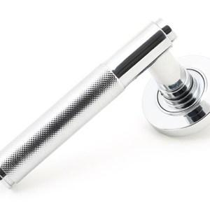 FROM THE ANVILĀ® Polished Chrome Brompton Lever on Rose Set (Plain)