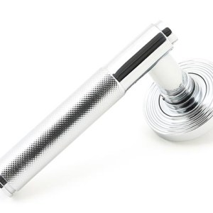 FROM THE ANVILĀ® Polished Chrome Brompton Lever on Rose Set (Beehive)
