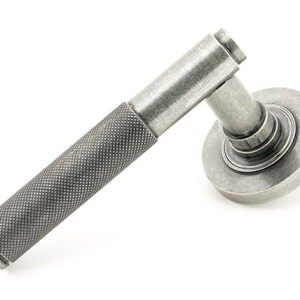 FROM THE ANVILĀ® Pewter Brompton Lever on Rose Set (Plain)