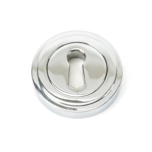 FROM THE ANVILĀ® Polished Chrome Round Escutcheon (Art Deco)