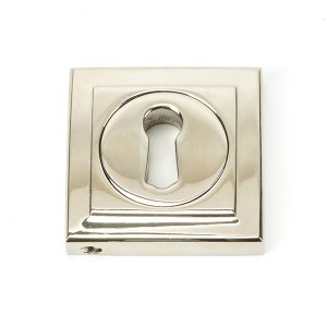 FROM THE ANVILĀ® Polished Nickel Round Escutcheon (Square)