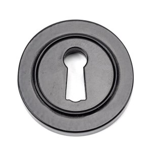 FROM THE ANVILĀ® Black Round Escutcheon (Plain)