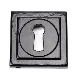 FROM THE ANVILĀ® Black Round Escutcheon (Square)