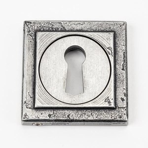 FROM THE ANVILĀ® Pewter Round Escutcheon (Square)