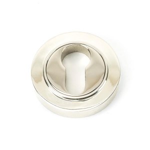 FROM THE ANVILĀ® Polished Nickel Round Euro Escutcheon (Plain)