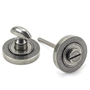 FROM THE ANVILĀ® Pewter Round Thumbturn Set (Plain)