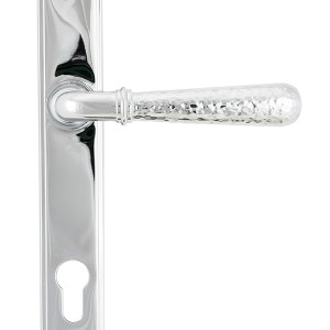 FROM THE ANVILĀ® Polished Chrome Hammered Newbury Slimline Espag. Lock Set