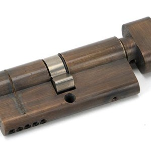 FROM THE ANVILĀ® Aged Brass 35/35 5pin Euro Cylinder/Thumbturn