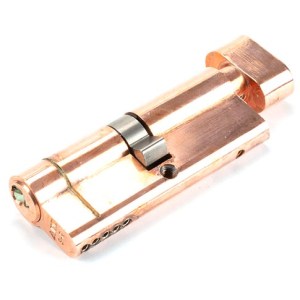 FROM THE ANVILĀ® Polished Bronze 40/40 5pin Euro Cylinder/Thumbturn