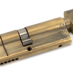 FROM THE ANVILĀ® Aged Brass 35/45T 5pin Euro Cylinder/Thumbturn