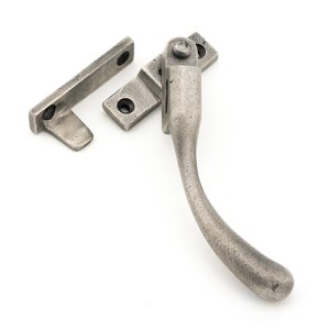 FROM THE ANVILĀ® Antique Pewter Night-Vent Locking Peardrop Fastener - RH