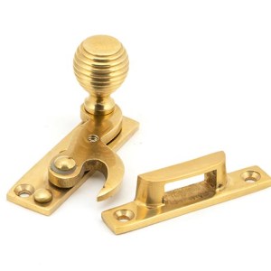 FROM THE ANVILĀ® Polished Brass Beehive Sash Hook Fastener