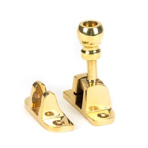 FROM THE ANVILĀ® Polished Brass Mushroom Brighton Fastener (Radiused)