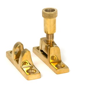 FROM THE ANVILĀ® Polished Brass Brompton Brighton Fastener - Narrow (Square)