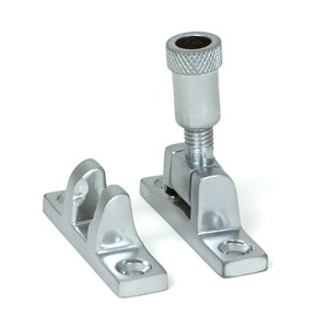 FROM THE ANVILĀ® Satin Chrome Brompton Brighton Fastener - Narrow (Square)